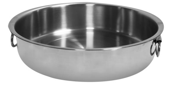 HASCEVHER Tava rotunda inox pentru copt 40xh8cm cu manere [1]