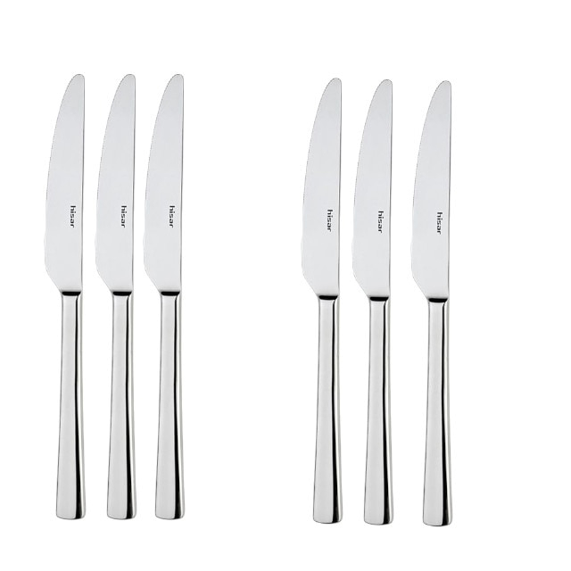 HISAR LARA Set 6 cutite pentru desert, profesionale, inox 18/10, L19,5cm [1]