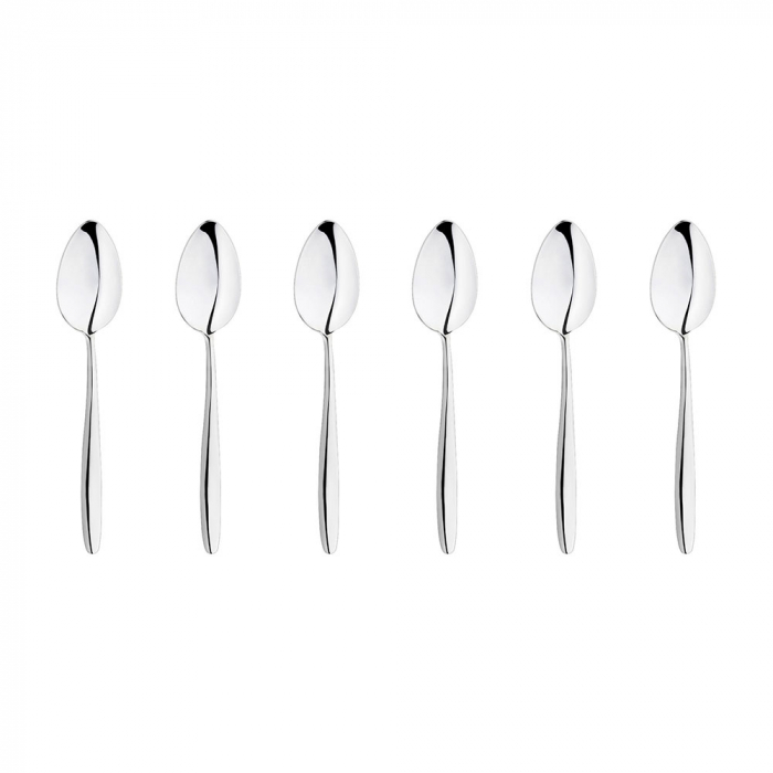 INOXRIV ANNIE Set 6 lingurite cafea mocca, otel inoxidabil 18/10, L11cm, grosime 3mm, finisaj lucios [1]