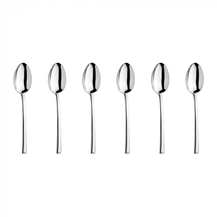 INOXRIV MEDEA Set 6 lingurite cafea mocca, inox, L11cm, grosime 3,5mm, finisaj lucios [1]