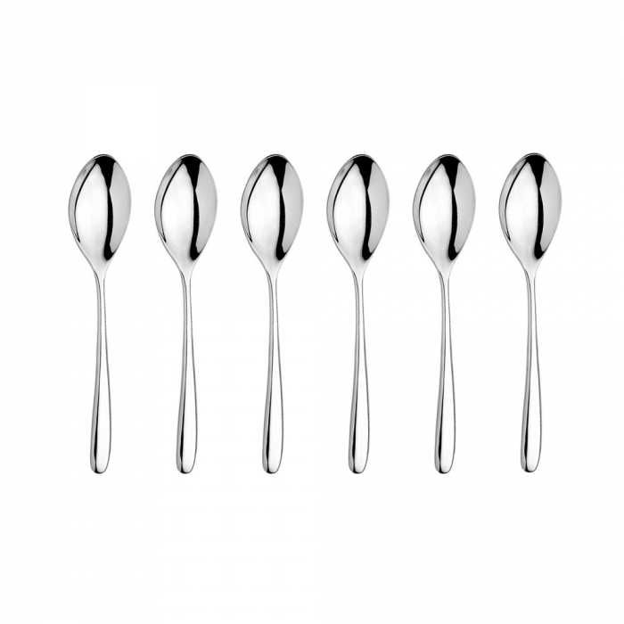 INOXRIV NOVECENTO Set 6 lingurite ceai/cafea, otel inoxidabil 18/10, L13,5cm, grosime 3,5mm, finisaj lucios [1]
