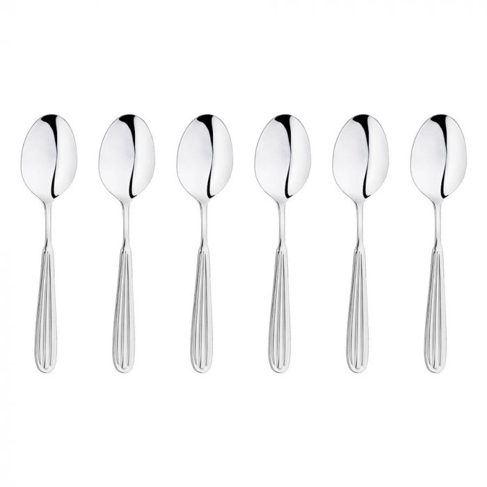 INOXRIV NOVIA Set 6 lingurite ceai/cafea/desert, inox 18/0, grosime 3mm, finisaj lucios [1]