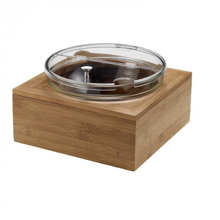 LEONE Suport bambus pentru bol, diametru 22cm 26x26x11cm (S0088) [2]