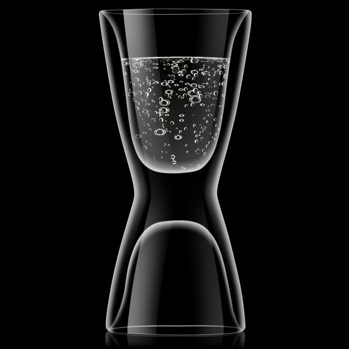 LUIGI BORMIOLI DRINK & DESIGN Set 2 pahare termice cu pereti dubli ESPRESSO/WATER 65ml/100ml D6,7xH14,2cm [4]