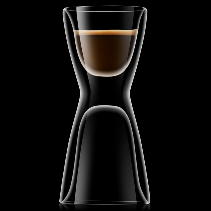 LUIGI BORMIOLI DRINK & DESIGN Set 2 pahare termice cu pereti dubli ESPRESSO/WATER 65ml/100ml D6,7xH14,2cm [3]