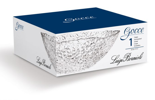 LUIGI BORMIOLI GOCCE Bol din sticla D25xh8,5cm [3]
