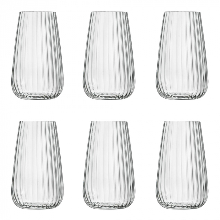 LUIGI BORMIOLI SPEAKEASIES SWING Set 6 pahare cocktail sau bauturi racoritoare HI-BALL 570ml D8,6xh14cm [1]