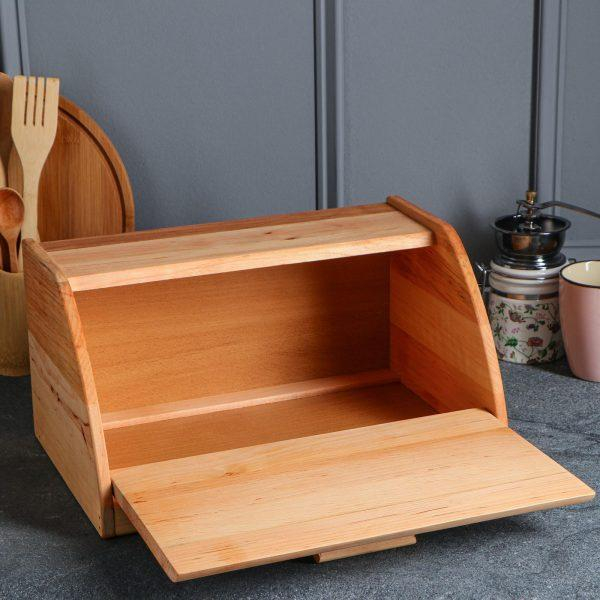 MAYSTERNYA Cutie pentru paine, din lemn, 37x24xh19cm [4]