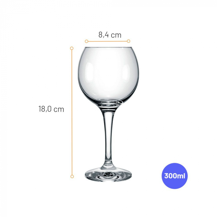 NADIR CELEBRA Set 12 pahare vin alb, 300ml, D8,4xh18cm, sticla [2]