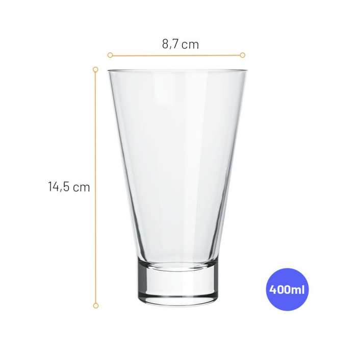 NADIR ILHABELA Set 12 pahare long drink, 420ml, D8,7xh14,5cm, sticla [2]