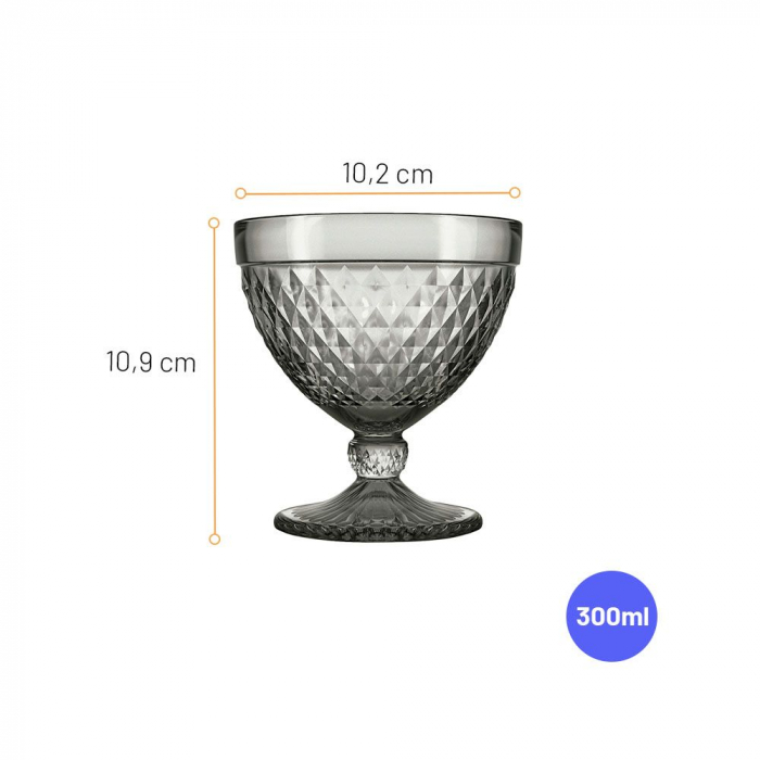 NADIR MARINE Set 12 cupe inghetata/desert, 300ml, D10,2xh10,9cm, sticla [2]