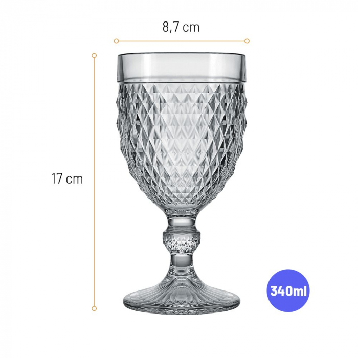 NADIR MARINE Set 12 pahare vin/desert/bauturi calde, 340ml, D8,7xh17cm, sticla [2]