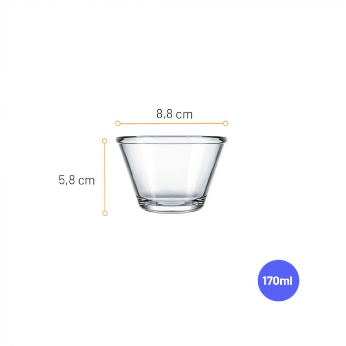 NADIR POLI Set 12 boluri sticla, 170ml, D8,8xh5,8cm [2]