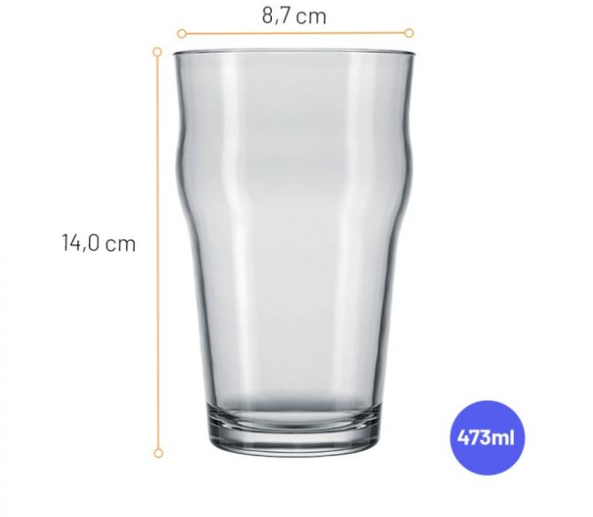 NADIR STOUT Set 12 pahare bere, 473ml, D8,7xh14cm, sticla [2]