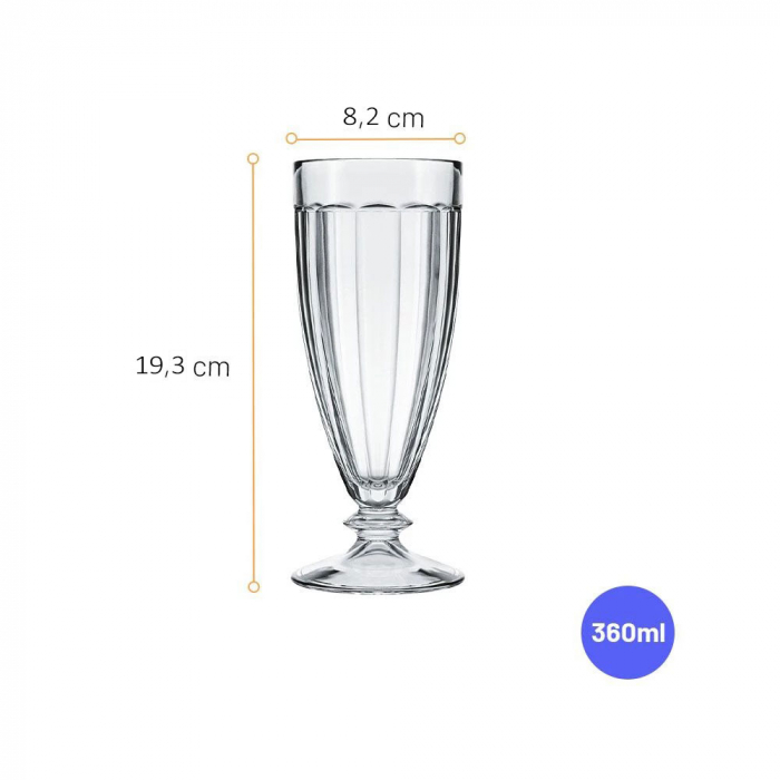 NADIR TROPICA Set 12 pahare bauturi calde, 360ml, D8,2xh19,3cm, sticla [2]