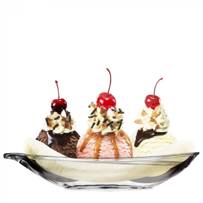 OCEAN DELIGHT Set 6 boluri pentru desert Banana Split, 24x10,9xh4,4cm, sticla [3]