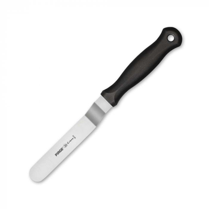 PIRGE CREME Set cutite si spatule patiserie 5 piese + husa, inox cu manere plastic negru [6]