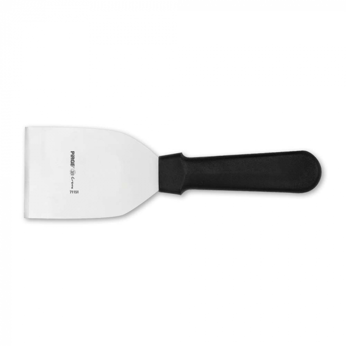 PIRGE CREME Set cutite si spatule patiserie 5 piese + husa, inox cu manere plastic negru [5]