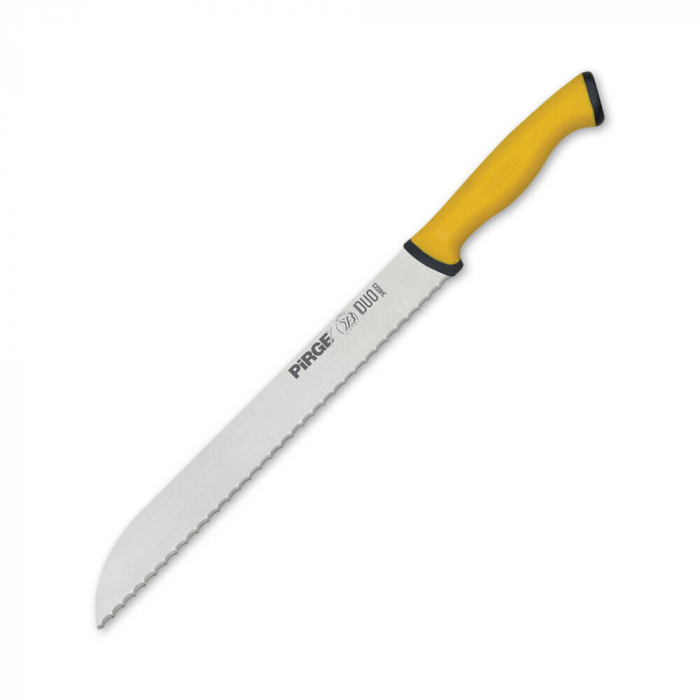 PIRGE DUO Cutit profesional pentru paine, otel inoxidabil 23cm, maner galben [1]