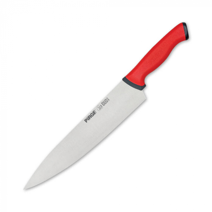 PIRGE DUO Cutitul bucatarului profesional, lama inox 25cm, maner rosu [1]
