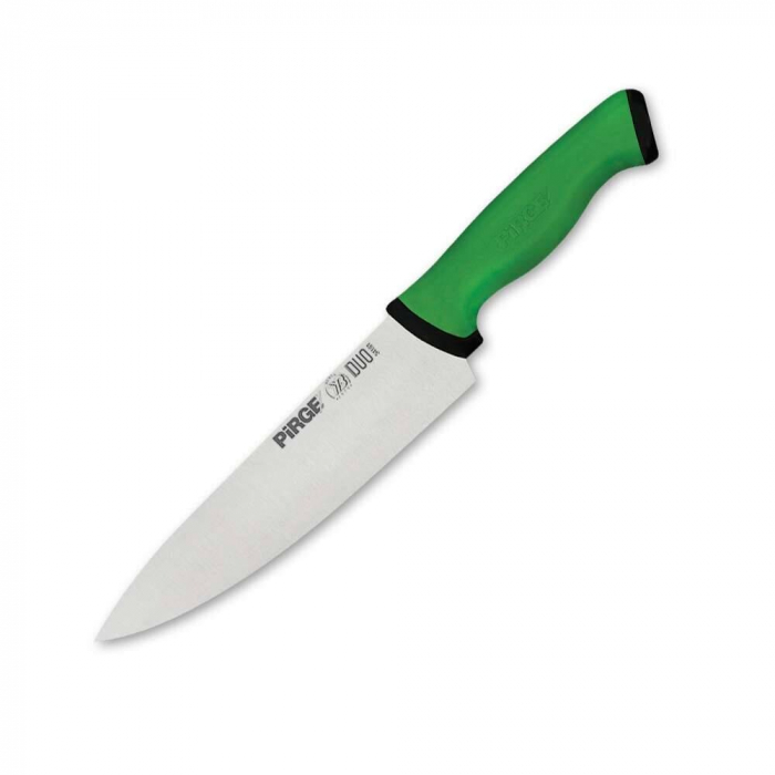 PIRGE DUO Cutitul bucatarului profesional, otel inoxidabil 21cm, maner verde [1]