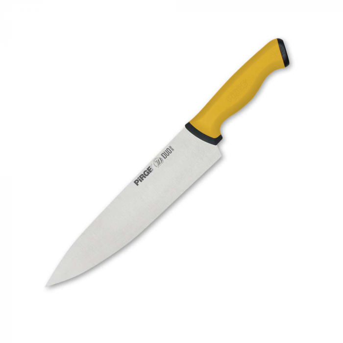PIRGE DUO Cutitul bucatarului profesional, otel inoxidabil 23cm, maner galben [1]