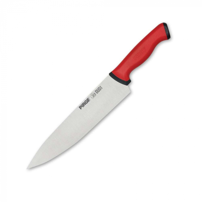 PIRGE DUO Cutitul bucatarului profesional, otel inoxidabil 23cm, maner rosu [1]