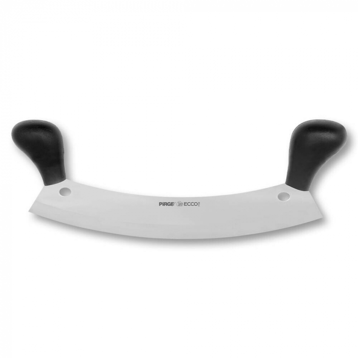 PIRGE ECCO Cutit pentru tocat carne/verdeturi/mirodenii, profesional lama inox 35cm, manere negre [1]