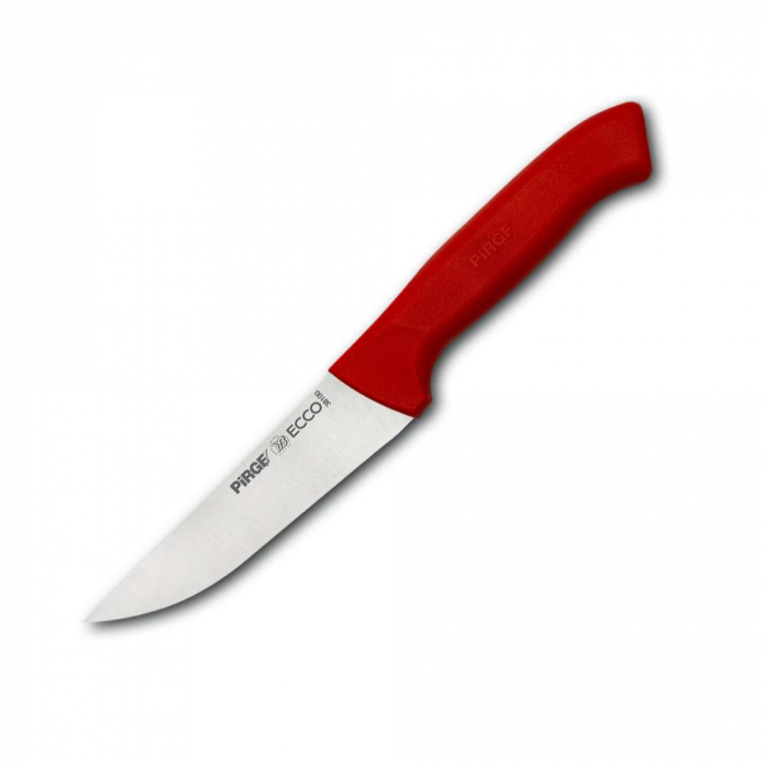 PIRGE ECCO Cutit profesional din otel inoxidabil pentru carne N0 12,5cm, maner rosu [2]