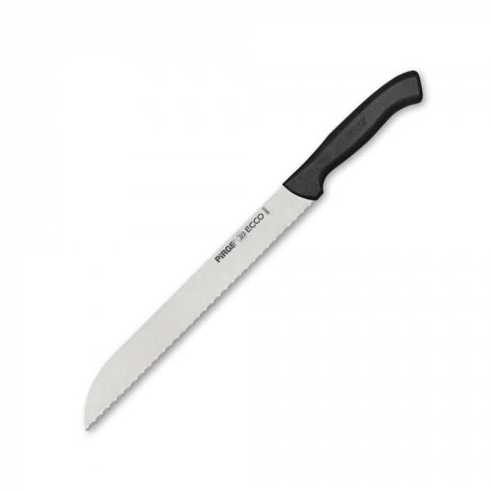 PIRGE ECCO Cutit profesional pentru paine din otel inoxidabil 23cm, maner negru [1]