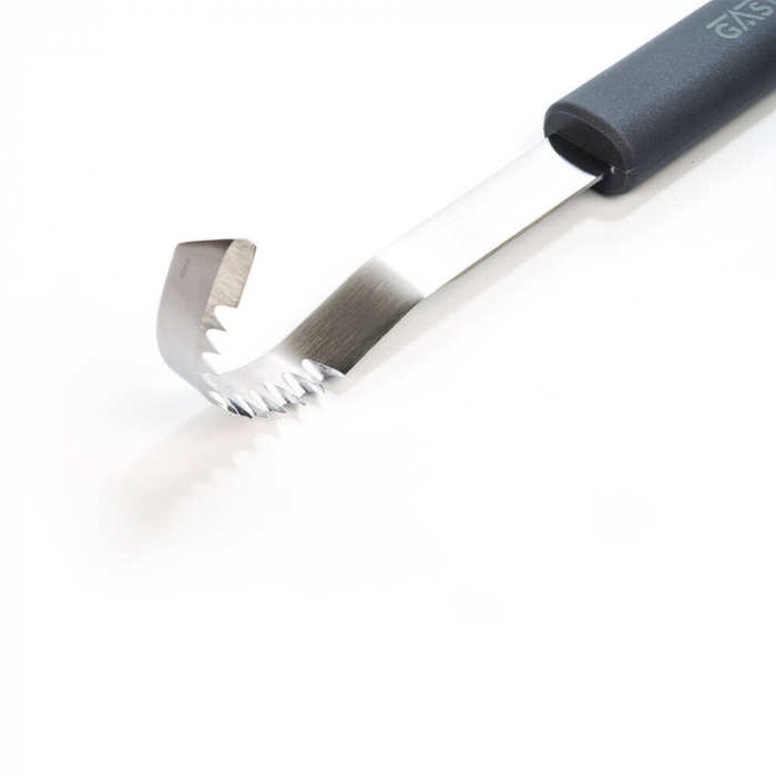 PIRGE GASTRO Cutit pentru decorat unt, profesional, lama inox zimtata, maner gri [2]