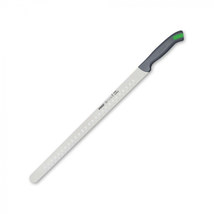 PIRGE GASTRO Cutit pentru filet somon profesional, lama inox 30cm flexibila cu alveole, maner gri [1]