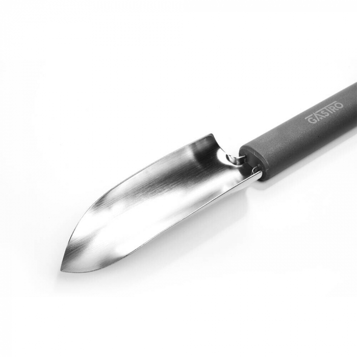 PIRGE GASTRO Dalta curbata pentru sculptat fructe si legume, forma U, profesionala, inox, maner gri [2]