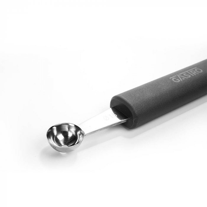 PIRGE GASTRO Lingura pariziana 15mm pentru decoruri, profesionala, inox, maner gri [3]