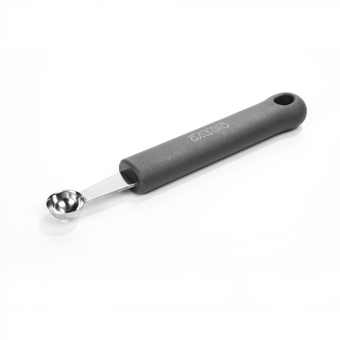 PIRGE GASTRO Lingura pariziana 15mm pentru decoruri, profesionala, inox, maner gri [1]