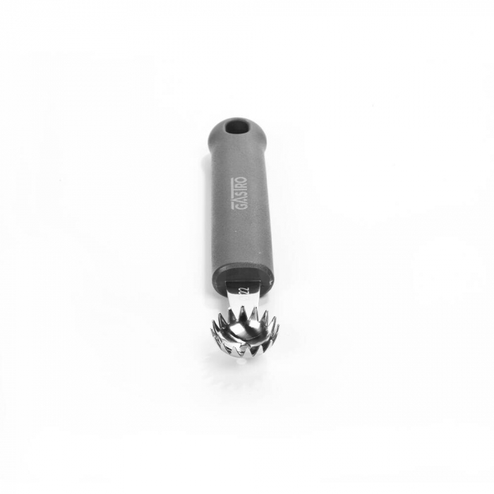 PIRGE GASTRO Lingura pariziana 22mm pentru decorat rosii, profesionala, inox, maner gri [4]
