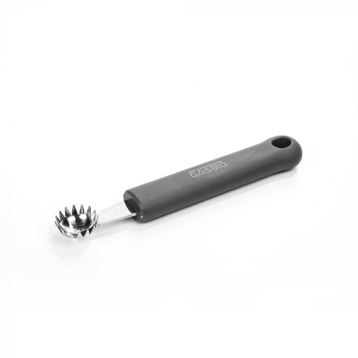 PIRGE GASTRO Lingura pariziana 22mm pentru decorat rosii, profesionala, inox, maner gri [1]