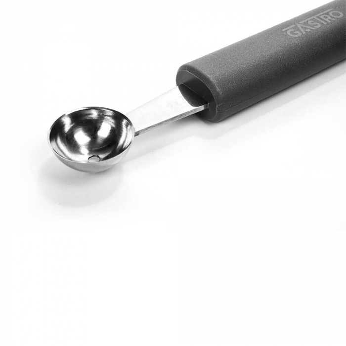 PIRGE GASTRO Lingura pariziana 22mm pentru decoruri, profesionala, inox, maner gri [3]