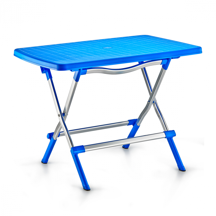 RAKI AFONSA Masa pliabila gradina/terasa albastra, 115x70xh72,5cm, blat polipropilena, picioare aluminiu [1]