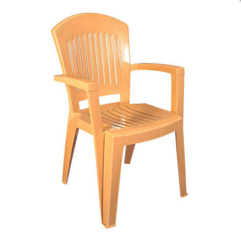 RAKI ASPENDOS Scaun cu brat, plastic, bej, 52x48xh90cm [1]