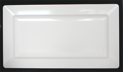 RAKI BATON Platou melamina servire dreptunghiular 50x27x1cm alb [1]