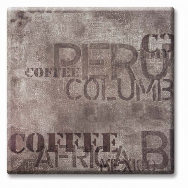 RAKI Blat de masa patrat 70x70cm Werzalit Brown Coffee Sack grosime 20mm [1]