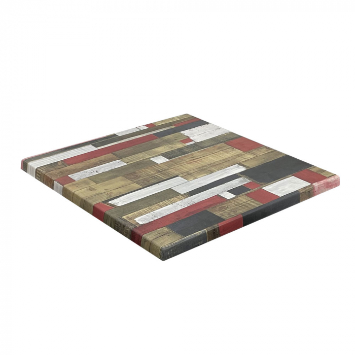 RAKI Blat de masa patrat Werzalit Redden Wood 80x80cm grosime 21mm [1]