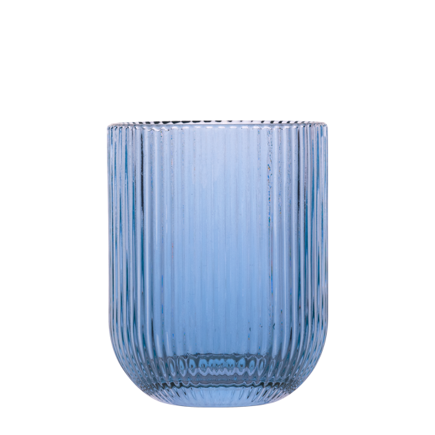RAKI BLOOM BLUE Set 6 pahare whisky, 260ml, D7,5xh9,5cm, sticla, albastru/transparent [2]