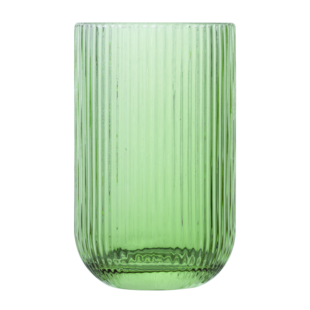RAKI BLOOM GREEN Set 6 pahare inalte long drink universale, 410ml, D8xh13cm, sticla, verde/transparent [2]