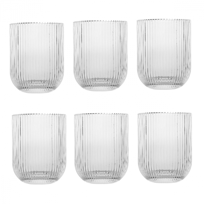 RAKI BLOOM Set 6 pahare whisky, 260ml, D7,5xh9,5cm, sticla, transparente [1]