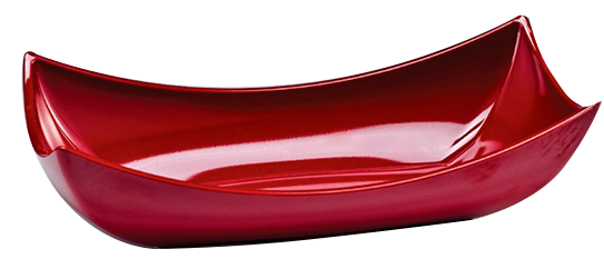 RAKI Bol dreptunghiular melamina, 47,5x26xh8cm, rosu [1]