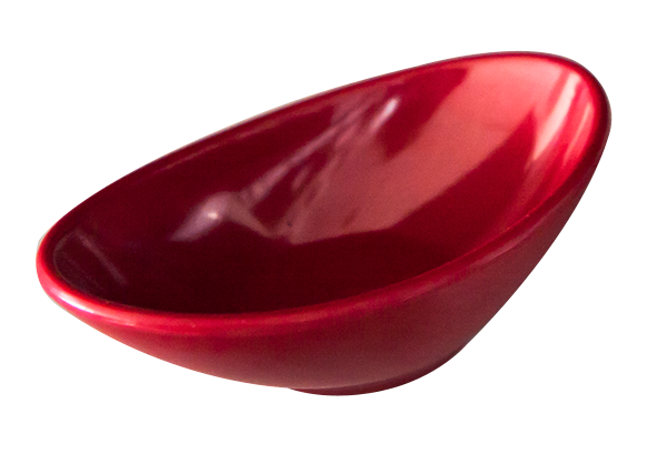 RAKI Bol oblic melamina, 10x6xh3cm, rosu [1]