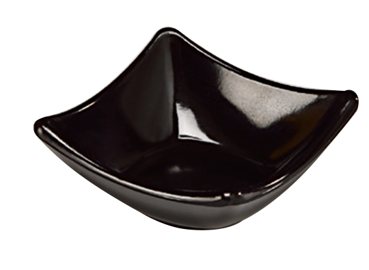 RAKI Bol patrat melamina, 8,5x8,5xh3,5cm, negru [1]