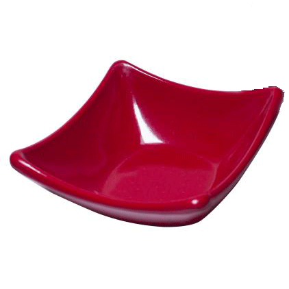 RAKI Bol patrat melamina, 8,5x8,5xh3,5cm, rosu [1]